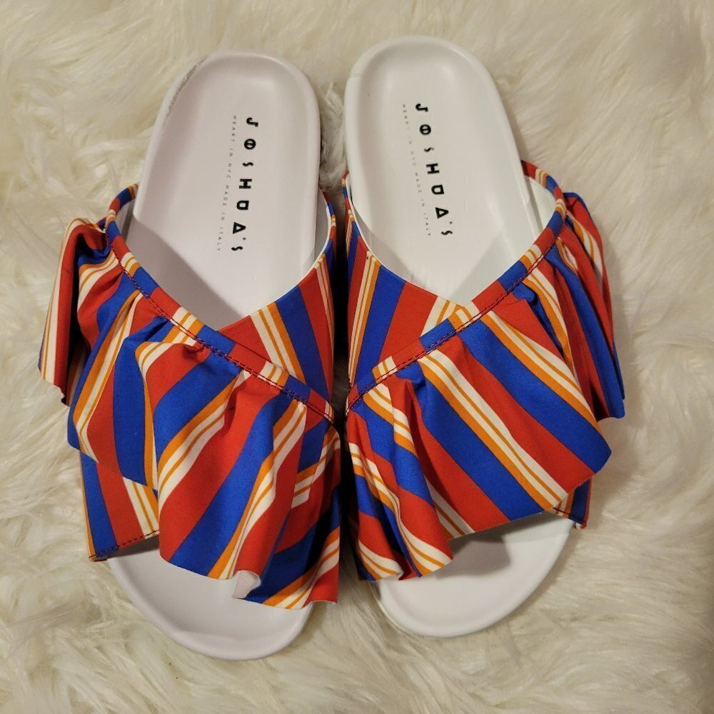 Joshua Sanders - Ruffle Pool Slide Sandals